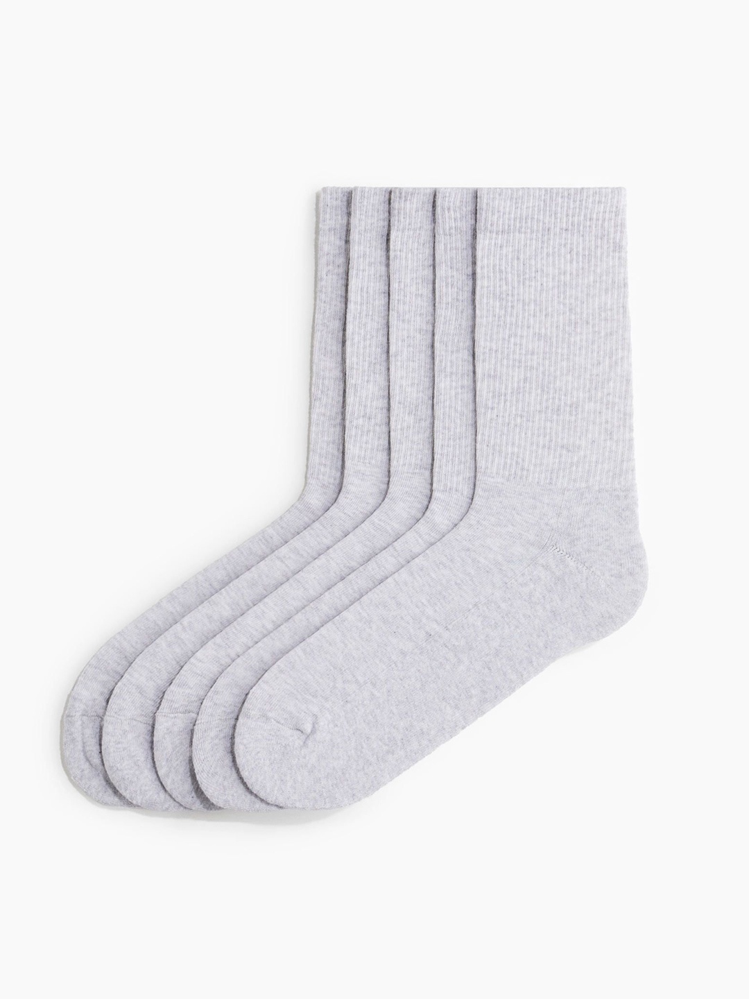 

H&M 5-Pack Socks, Grey