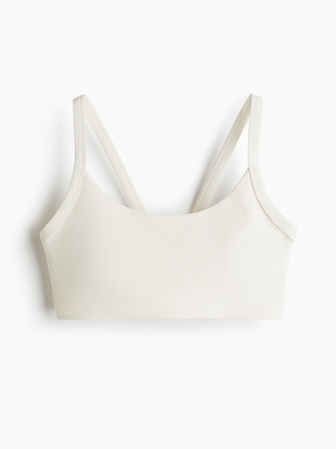 

H&M Medium Support Sports Bra In SoftMove, White