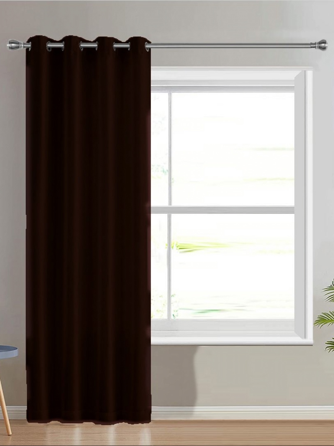 

Divine Casa Brown Black Out Door Curtain