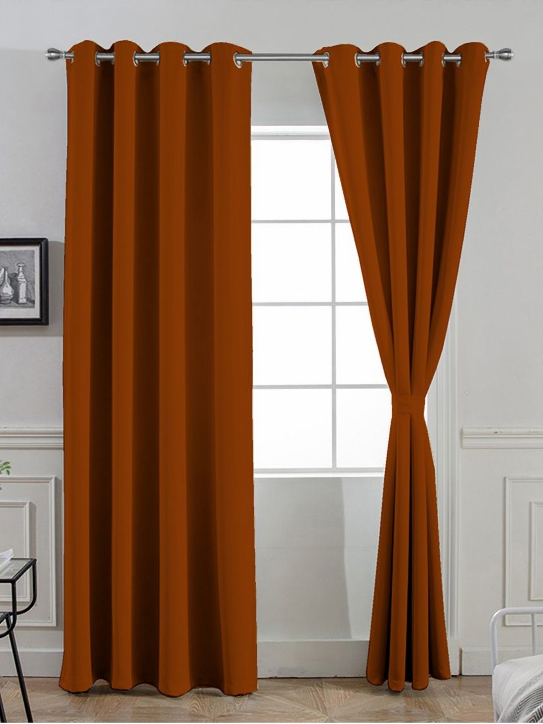 

Divine Casa Orange Door Curtain