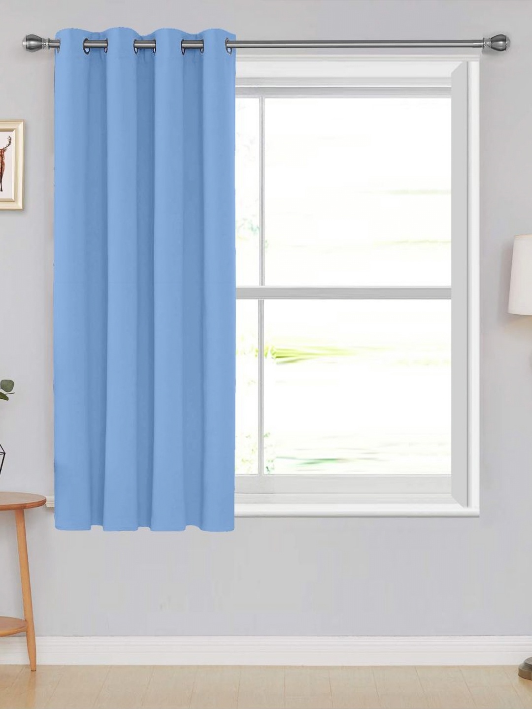 

Divine Casa Turquoise Blue Black Out Window Curtain