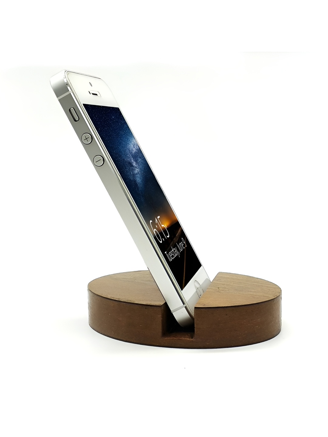 

VAH Kya Bat Hai !! Brown Wooden Oval Shaped Mobile Holder