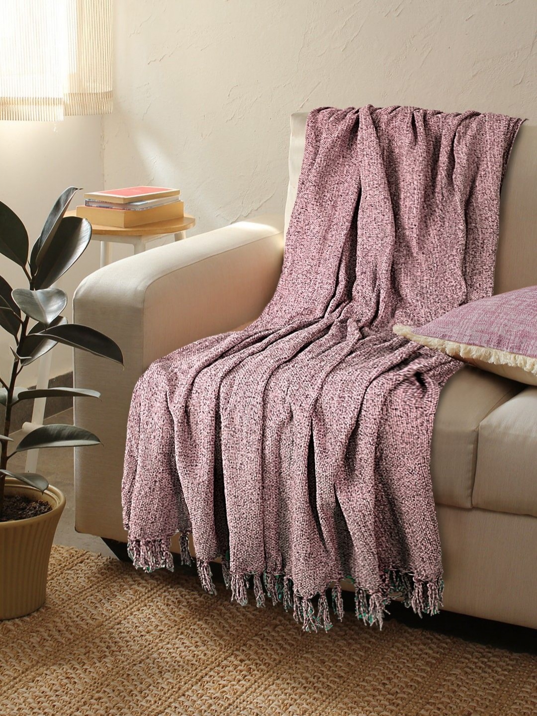 

Myntra Elegant Homes Lavender Microfiber AC Room 380 GSM Single Bed Blanket