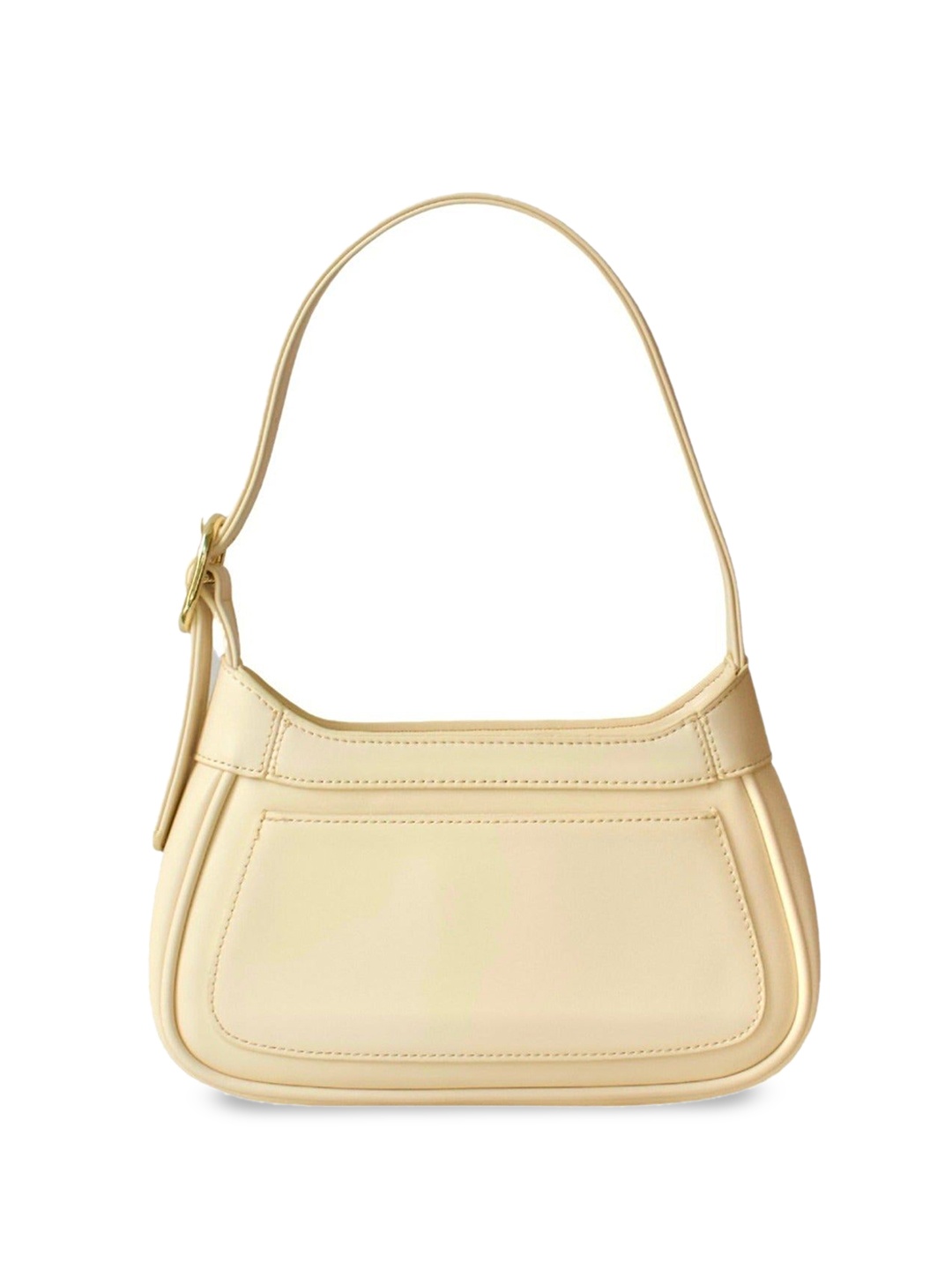 

LA ELLORE PU Shopper Shoulder Bag, White