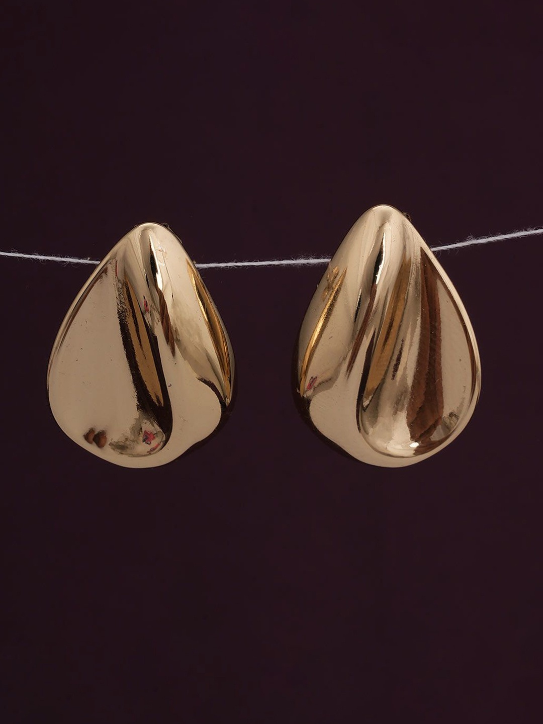 

PALMONAS Gold Plated Classic Studs Earrings