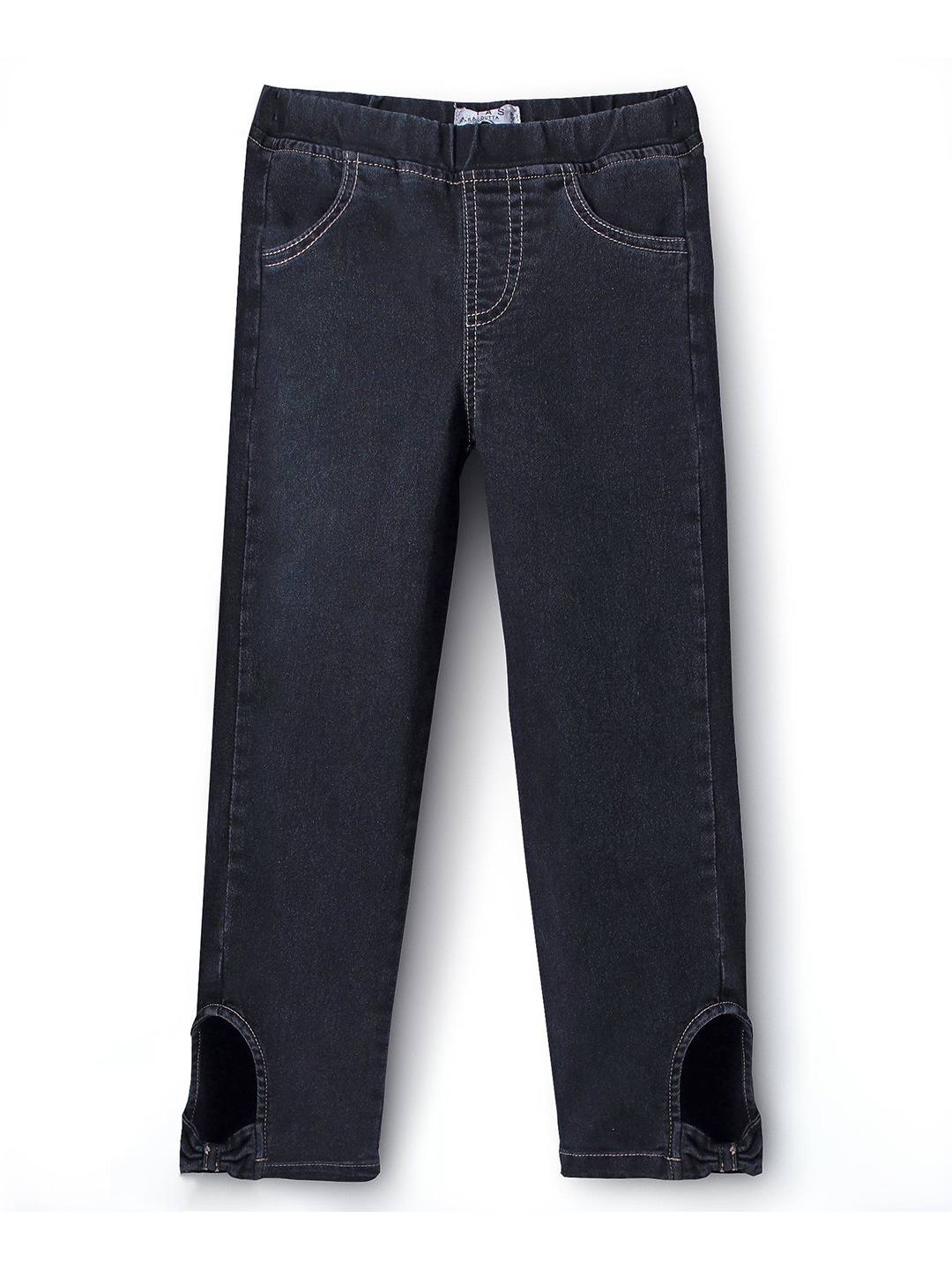 

ARIAS By LARA DUTTA Girls Regular Fit Cotton Jeggings, Black