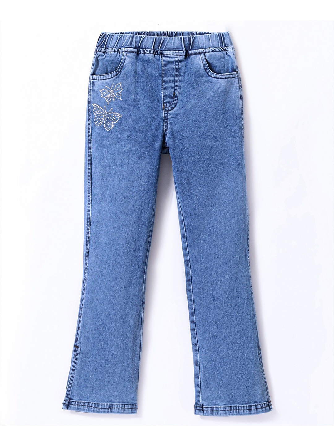 

ARIAS By LARA DUTTA Girls Regular Fit Cotton Jeggings, Blue