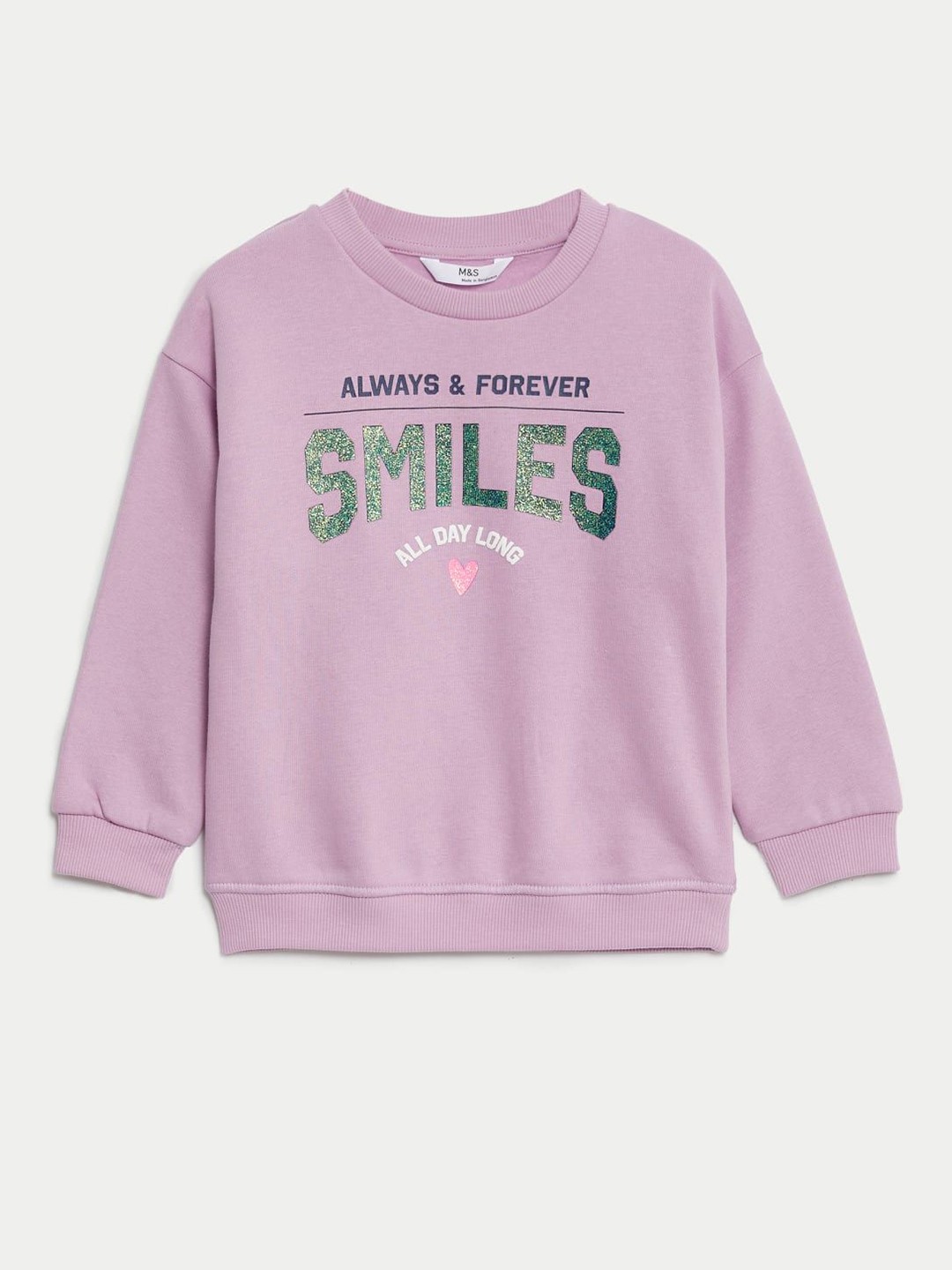 

Marks & Spencer Girls Printed Sweatshirt, Pink