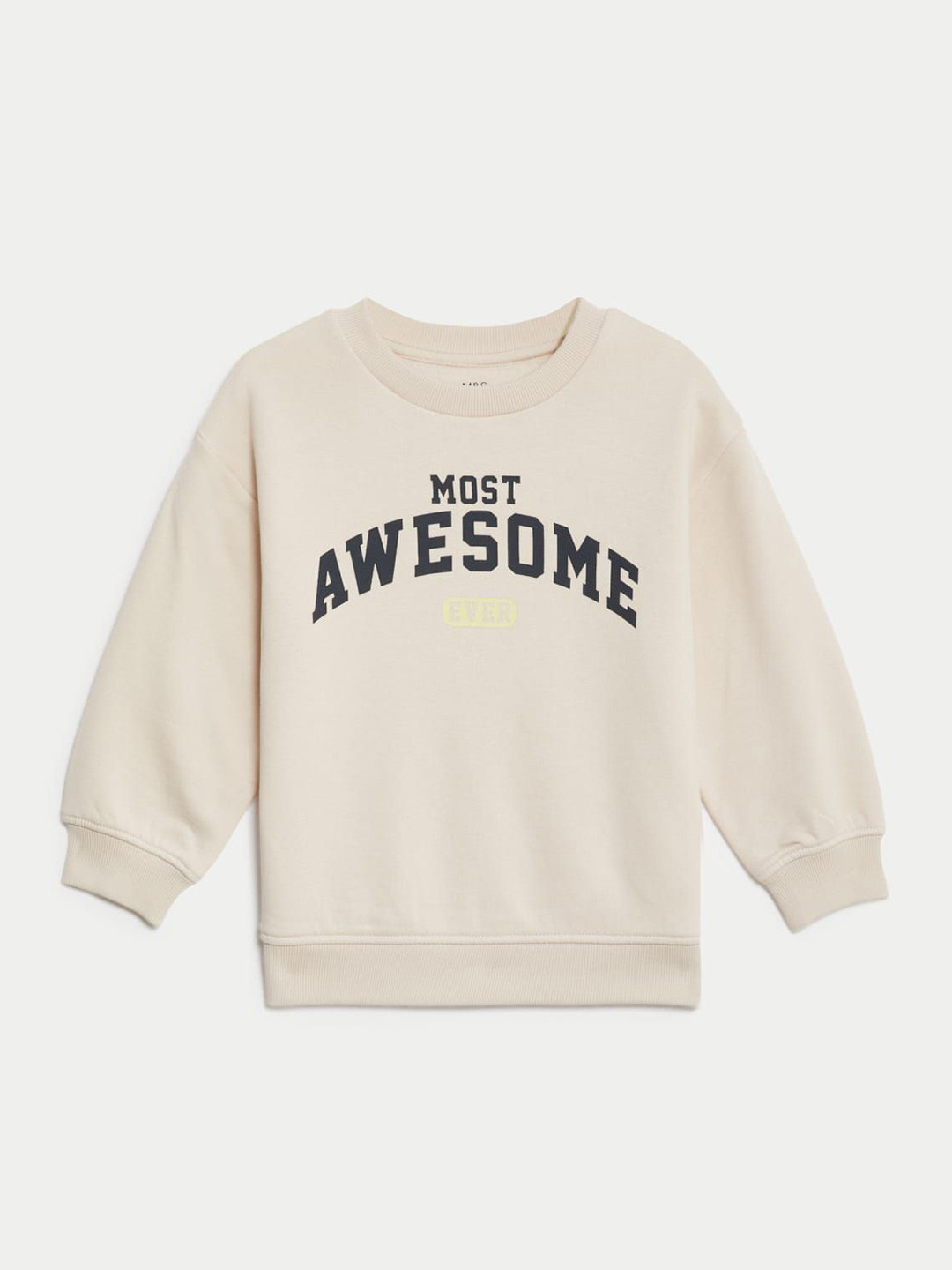 

Marks & Spencer Boys Printed Sweatshirt, Beige