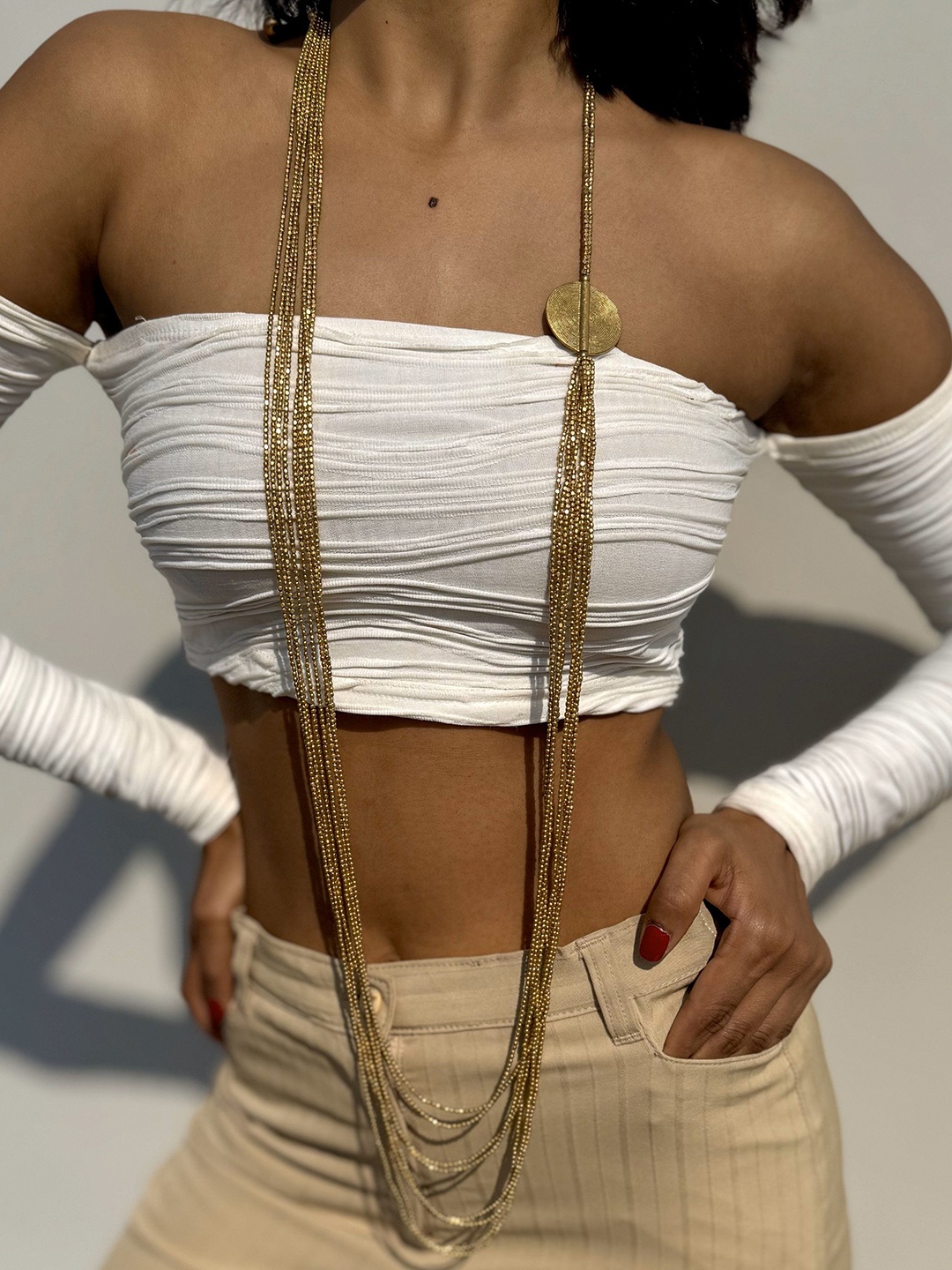 

Janpath Online Gold-Plated Necklace