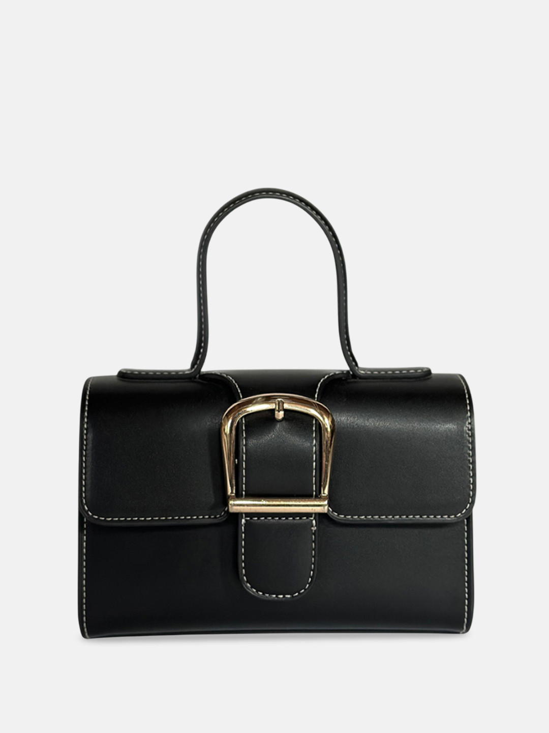 

LA ELLORE PU Bucket Shoulder Bag with Tasselled, Black