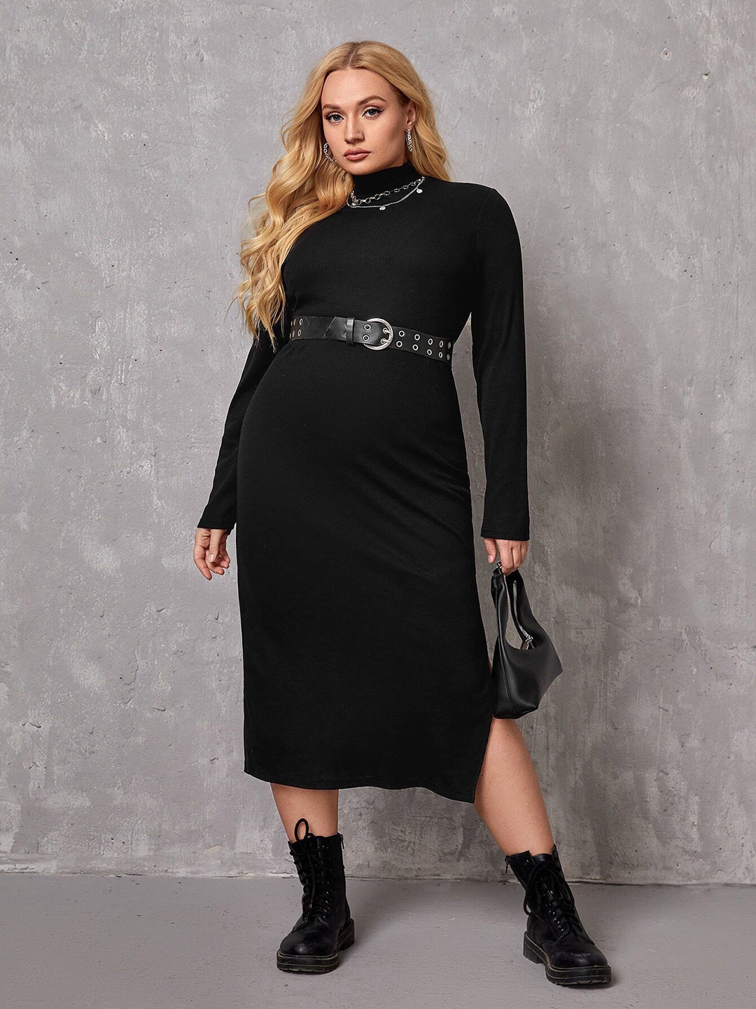 

DressBerry Curve Midi Dress, Black