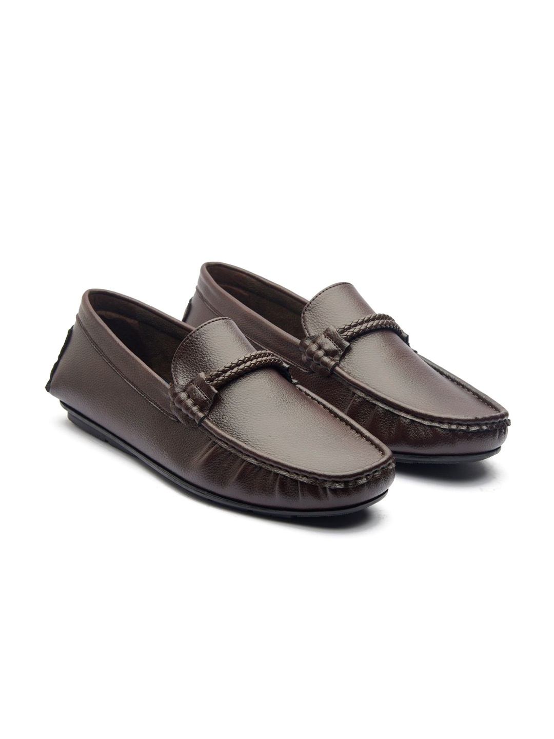 

MICHAEL ANGELO Men Slip-On Loafers, Brown