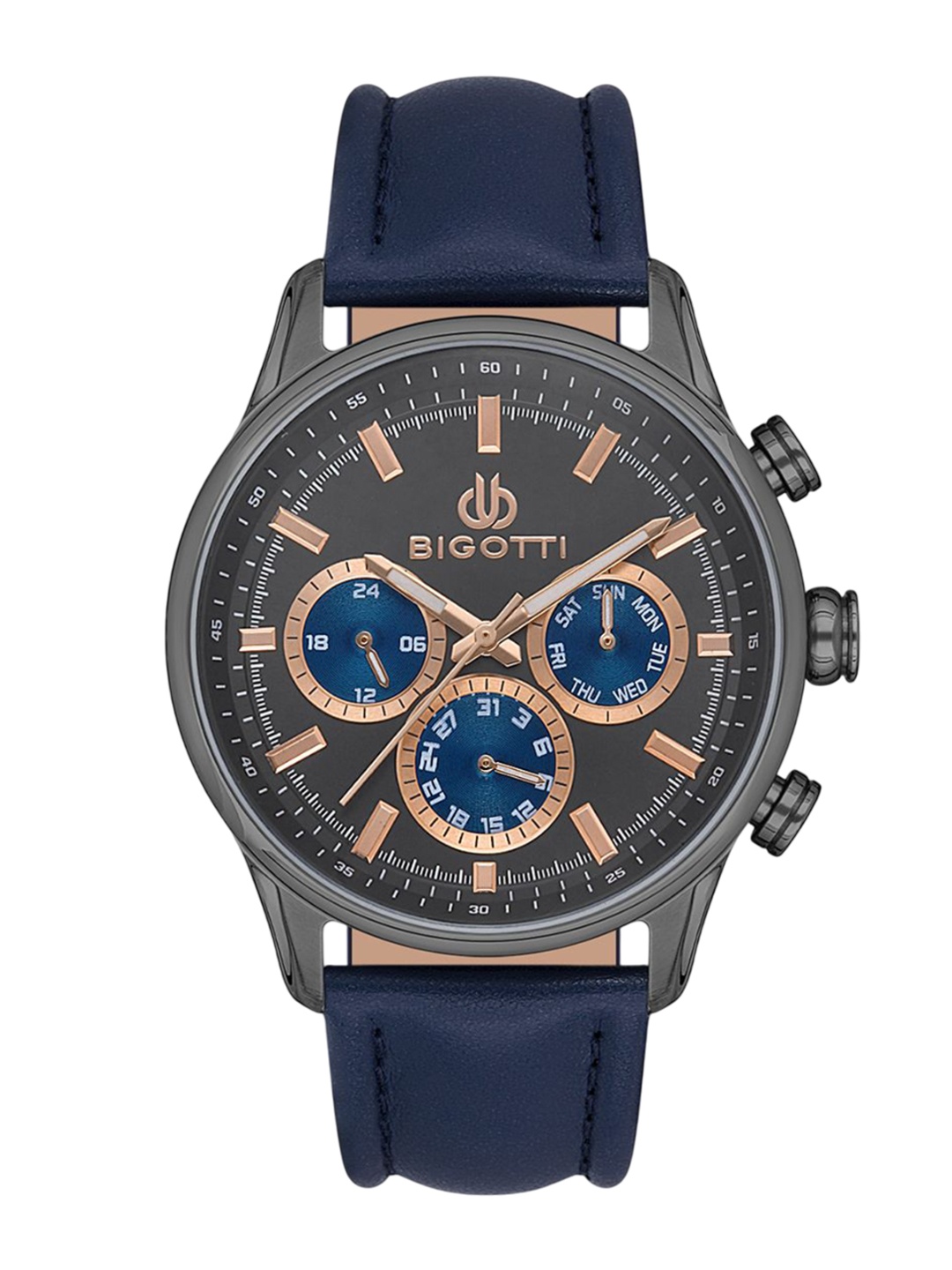 

BIGOTTI Men Skeleton Dial & Straps Analogue Watch BG.1.10571-1, Black