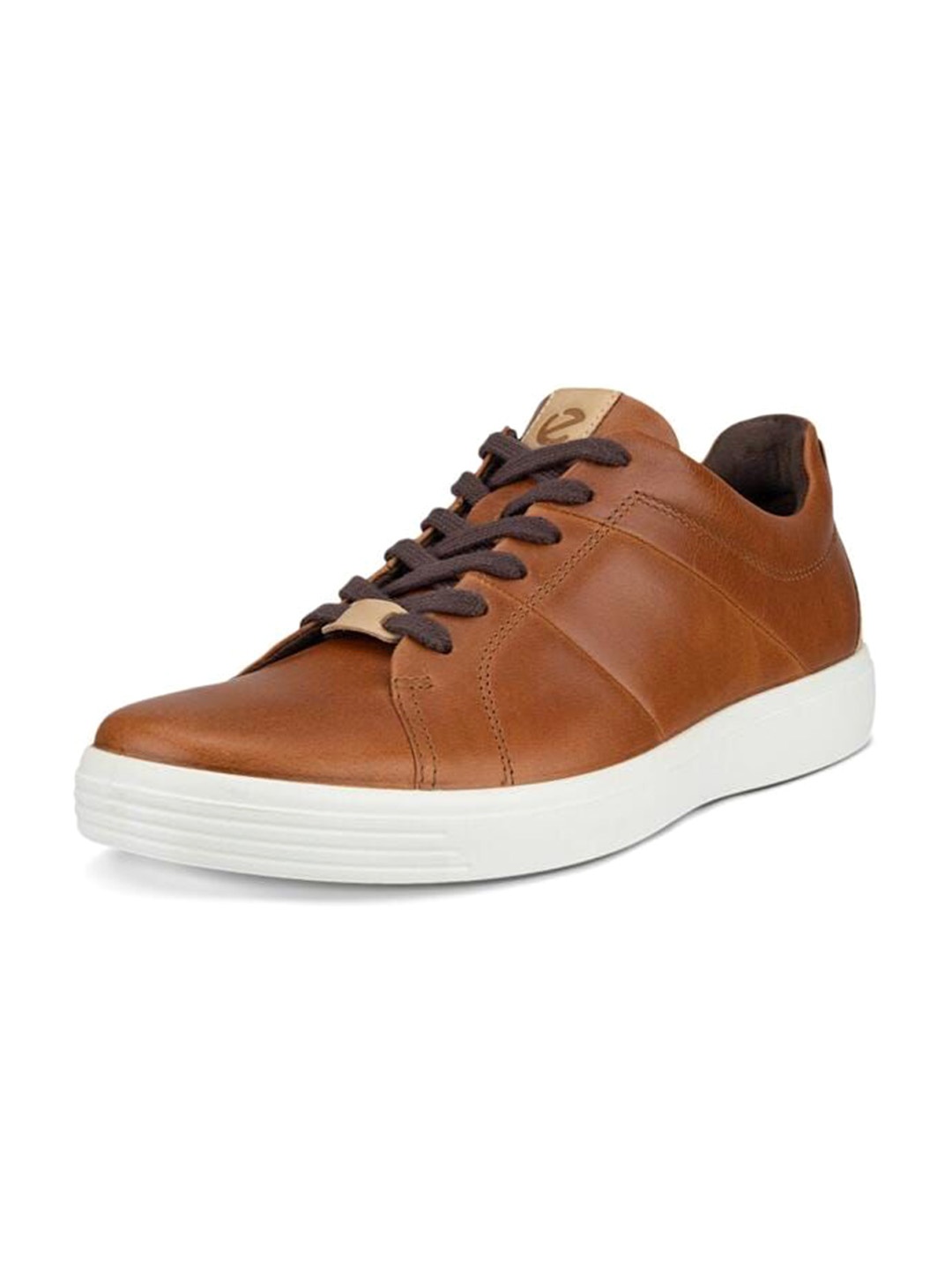 

ECCO Men Leather Lace-Ups Sneakers, Brown