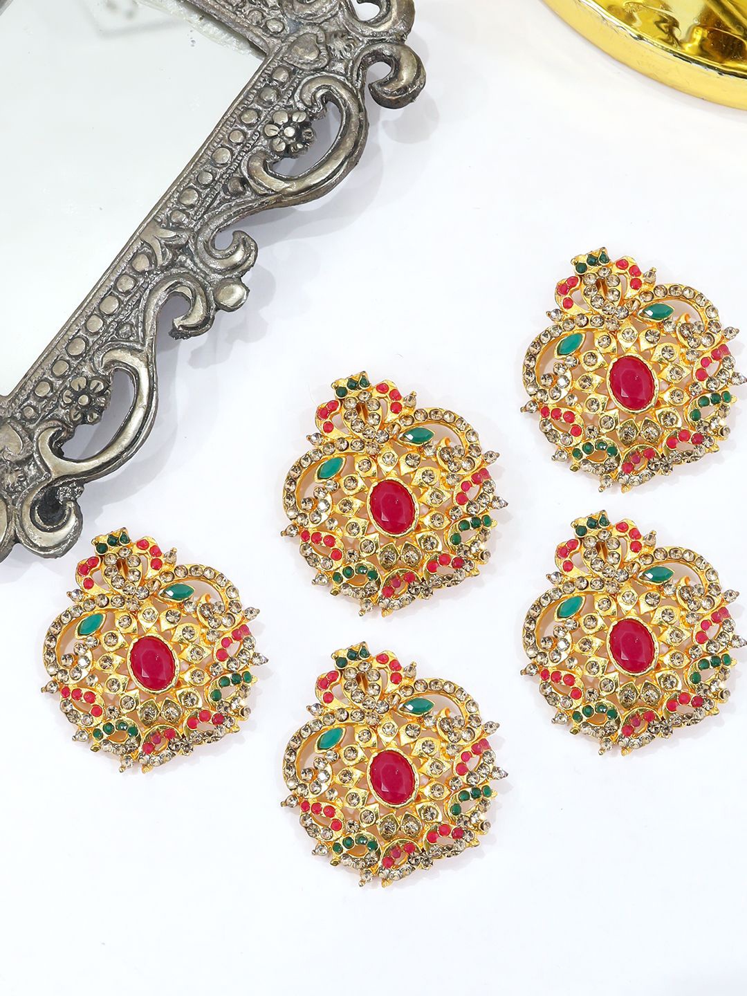 

FIMBUL Women Set of 5 Hair Accessory Set, Gold