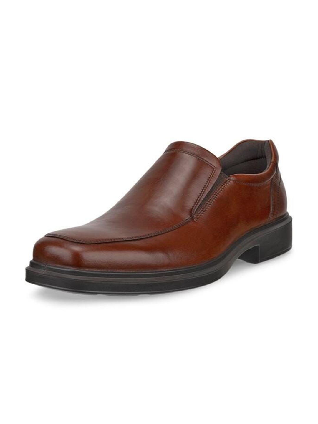 

ECCO Men Leather Slip On Sneakers, Brown
