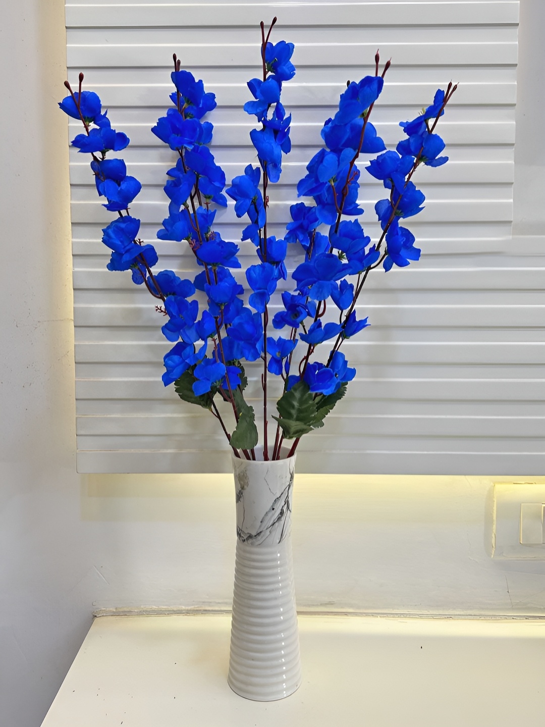 

ARTSY Blue & Green Cherry Blossom Artificial Flower