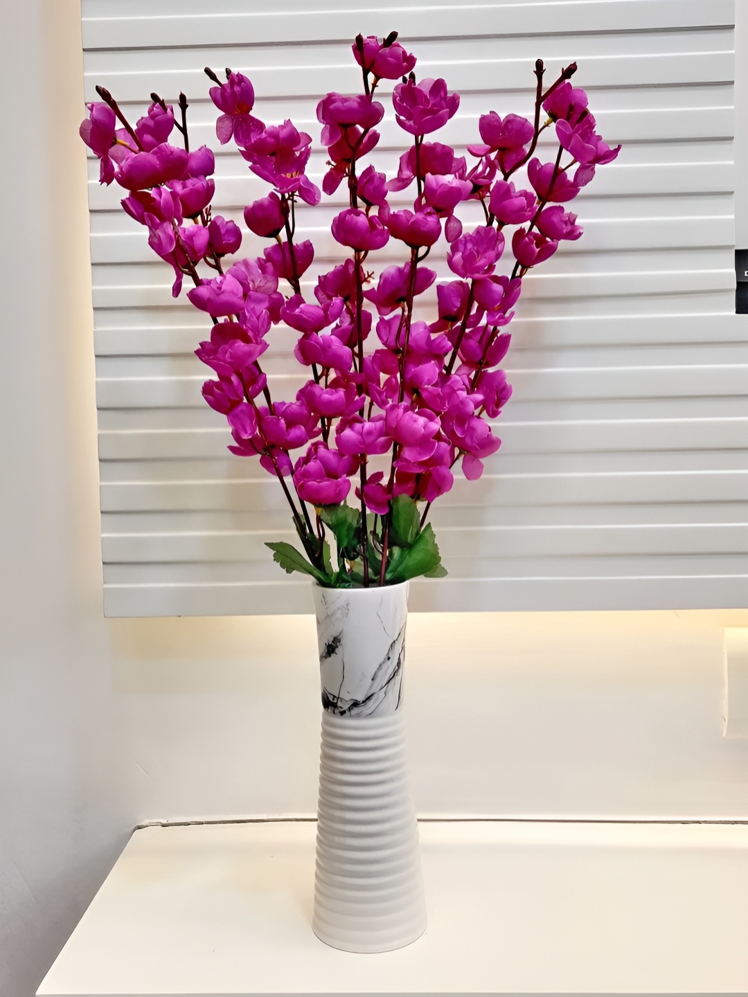 

ARTSY Purple & Green Cherry Blossom Artificial Flower