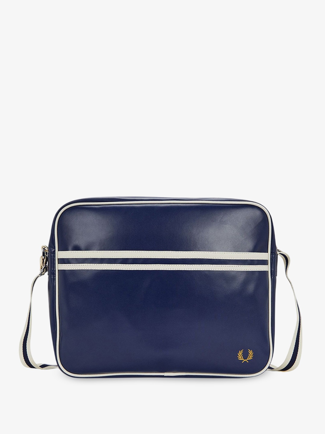 

Fred Perry Men Striped Structured Sling Bag, Navy blue