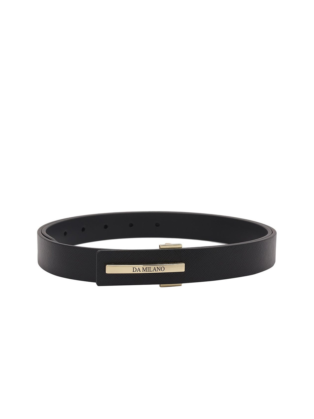 

Da Milano Women Leather Formal Belt, Black