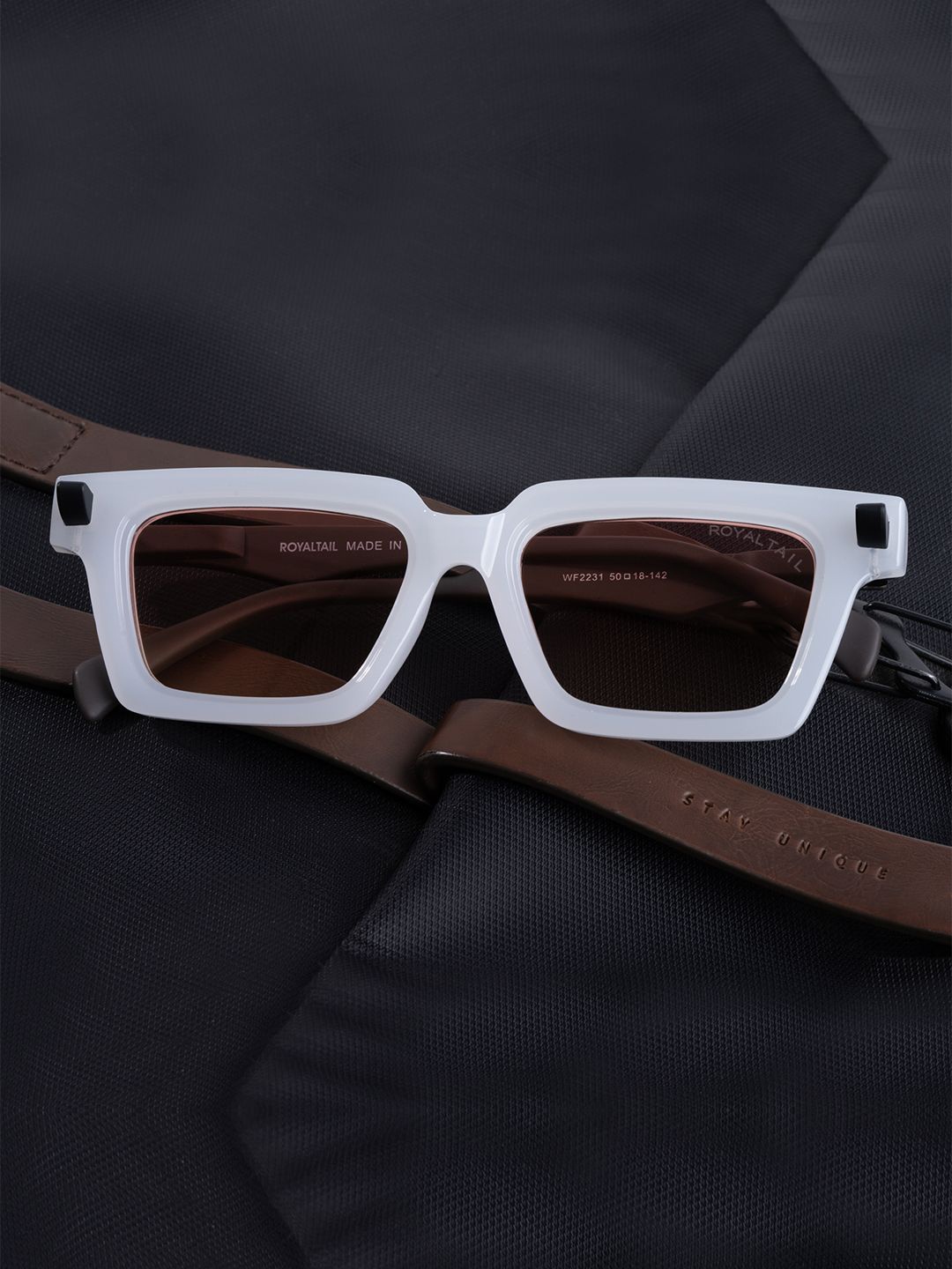 

ROYALTAIL Unisex Square Sunglasses with UV Protected Lens RT-SUNG-135, Pink