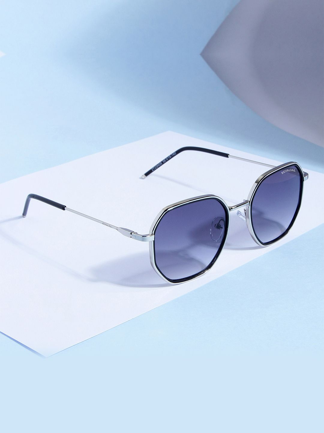 

ROYALTAIL Unisex Round Sunglasses with UV Protected Lens RT-SUNG-111, Blue