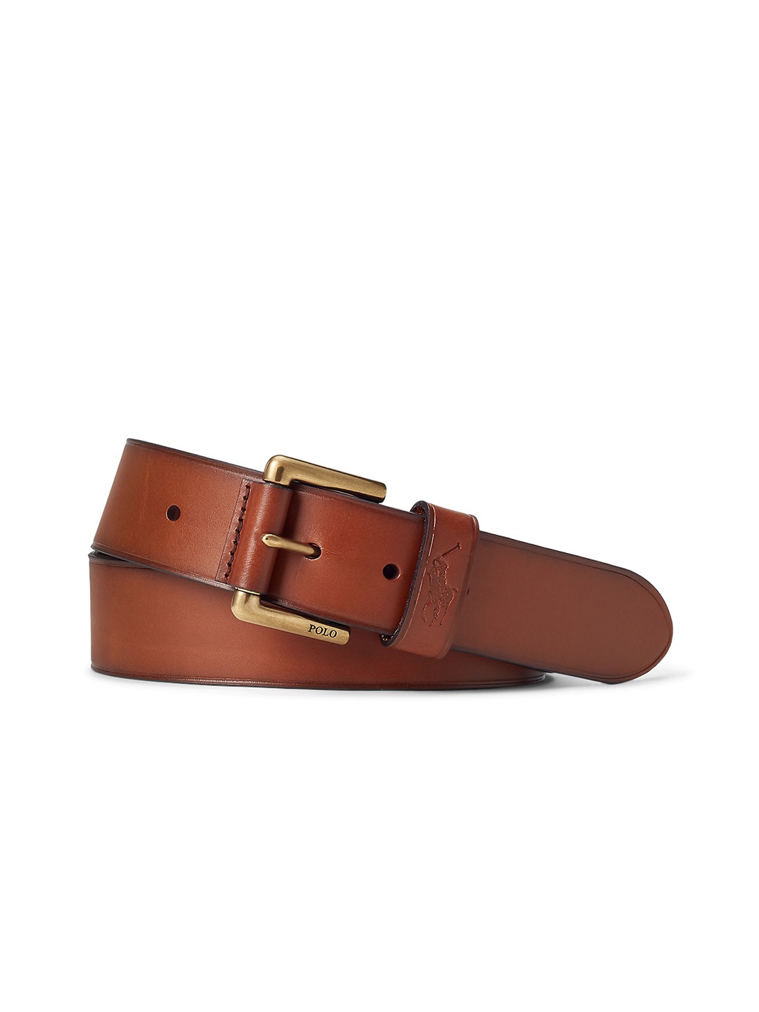 

Polo Ralph Lauren Men Leather Dress Belt, Beige