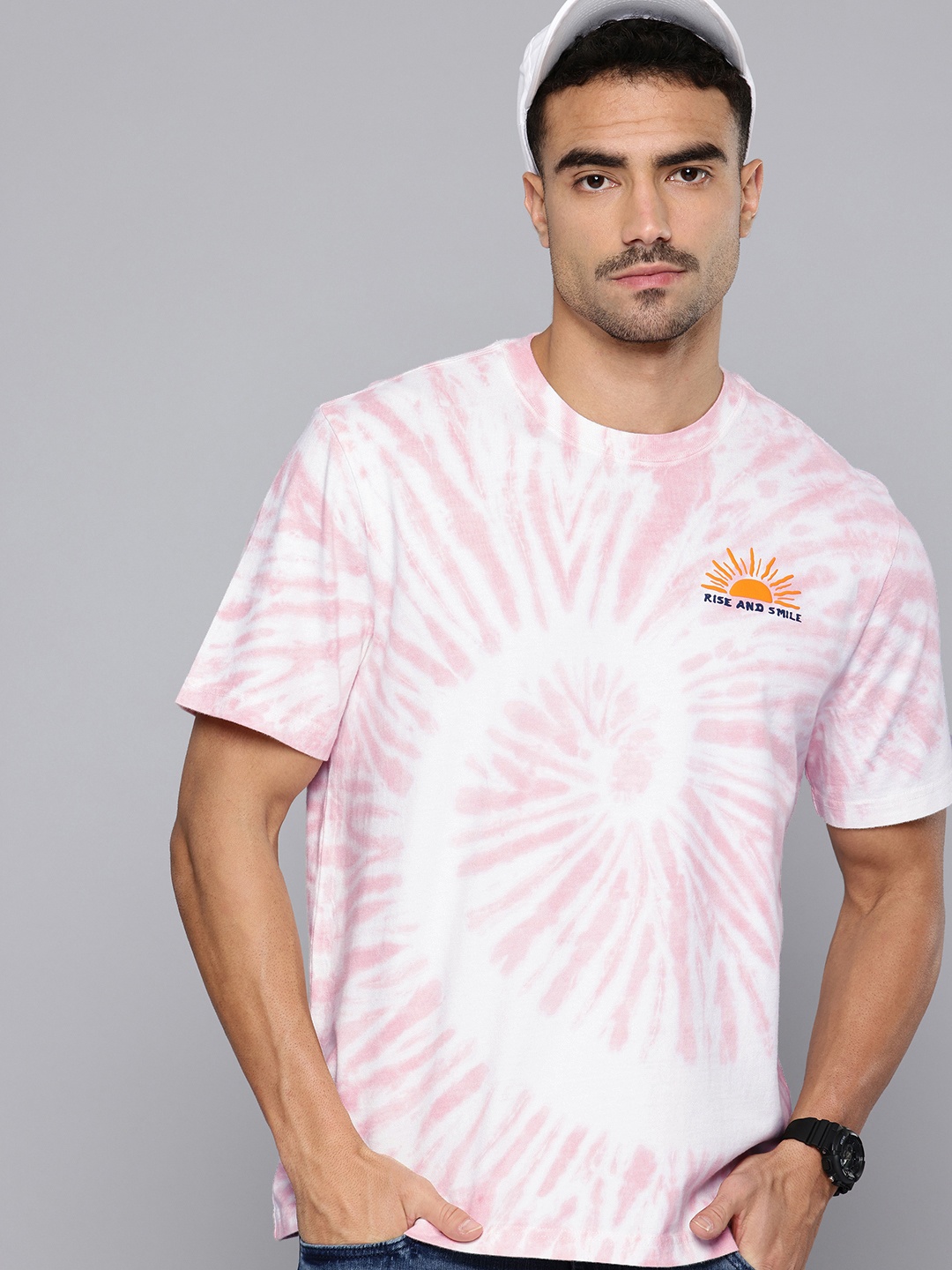 

Levis Pure Cotton Tie and Dye Pure Cotton T-shirt, Pink