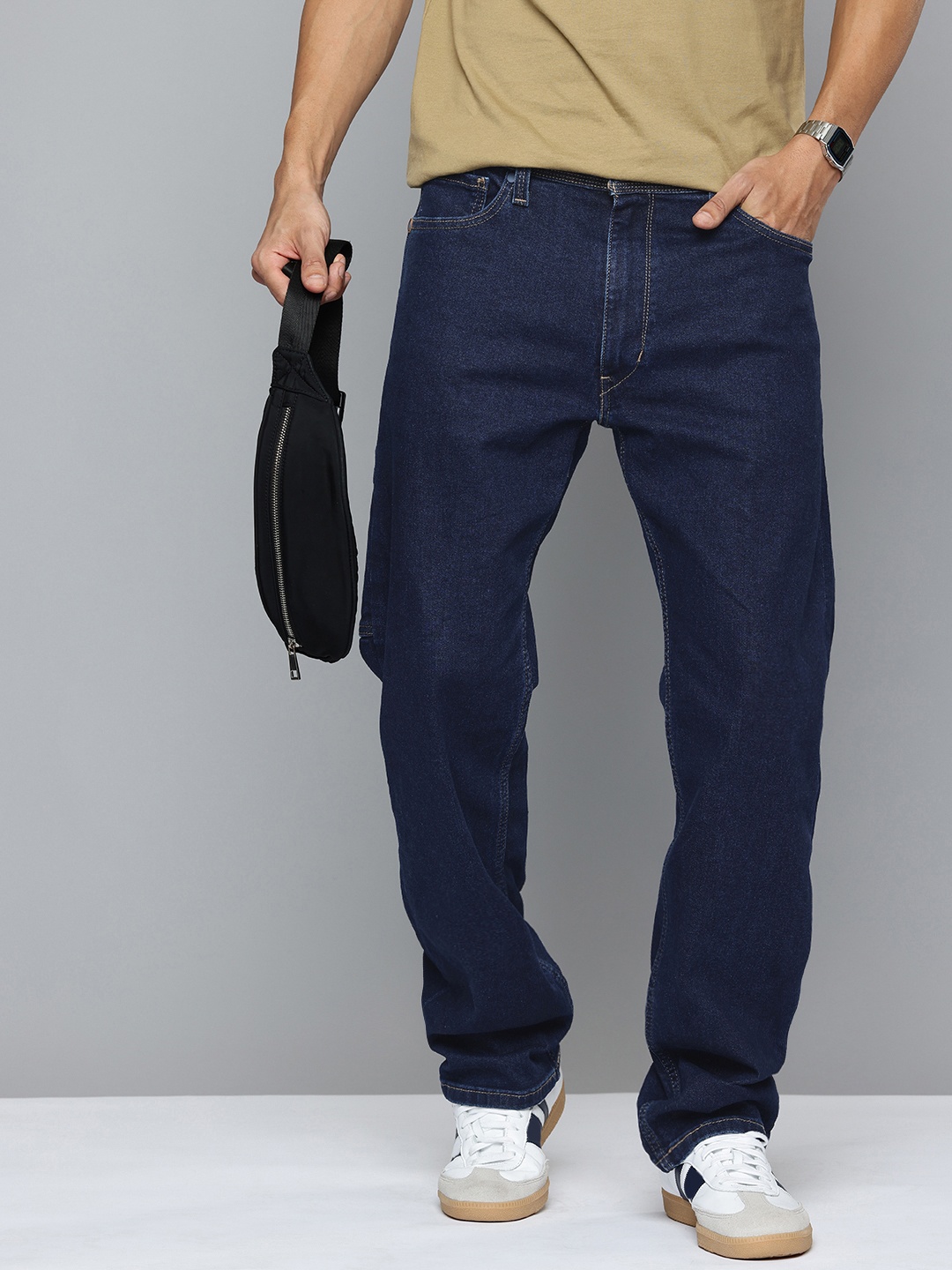 

Levis Men 555 Relaxed Fit Stretchable Jeans, Blue
