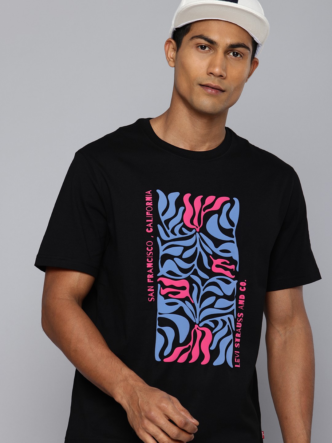 

Levis Printed Pure Cotton T-shirt, Black