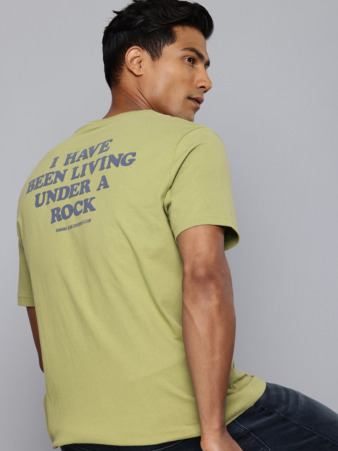 

Levis Typography Printed Pure Cotton T-shirt, Green