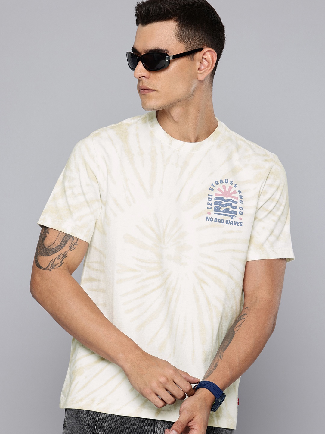 

Levis Dyed Pure Cotton T-shirt, Green
