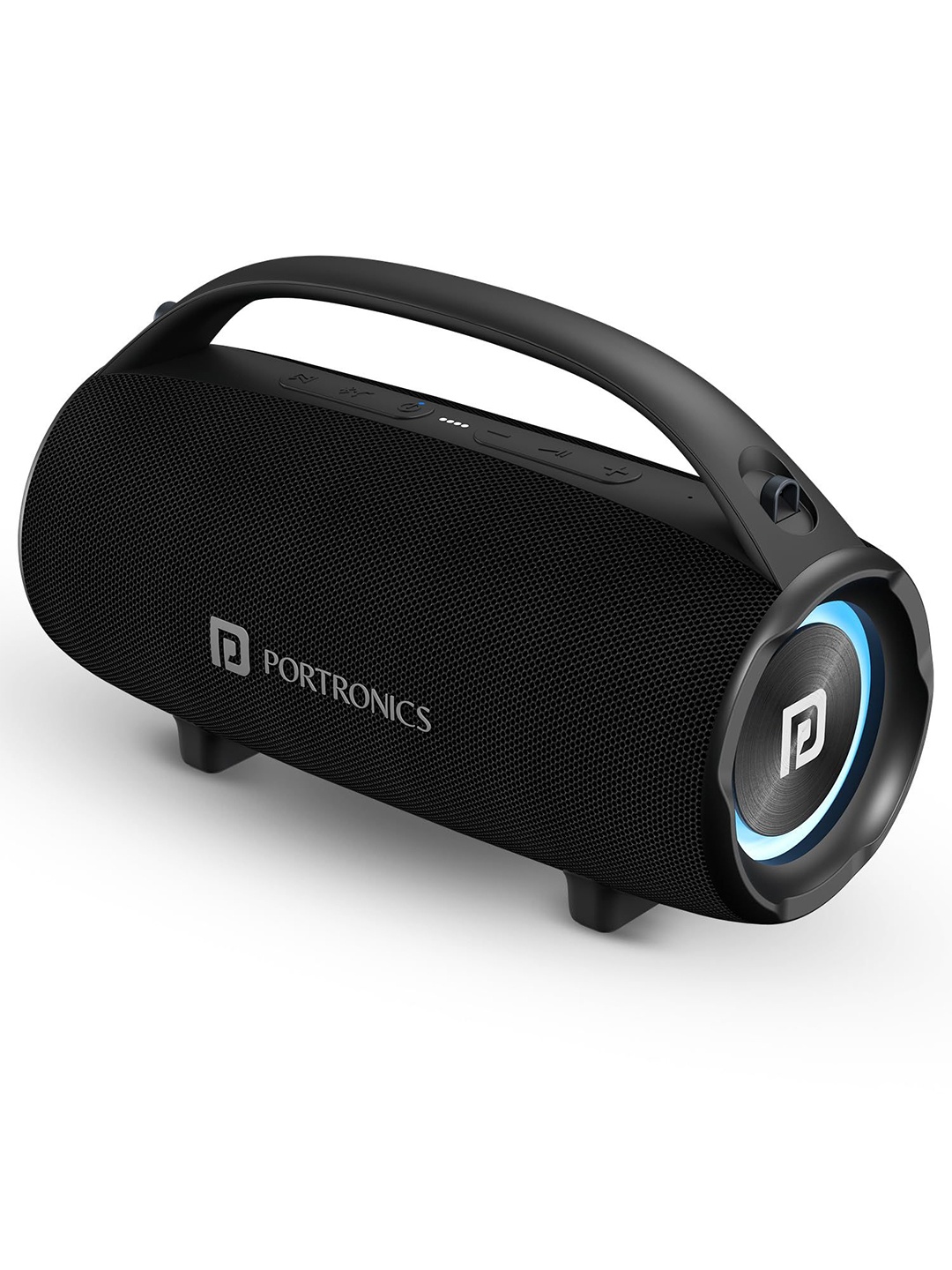 

Portronics Thunder 2.0 60W Wireless Bluetooth Party Speaker with Dual Passive Radiator, Black