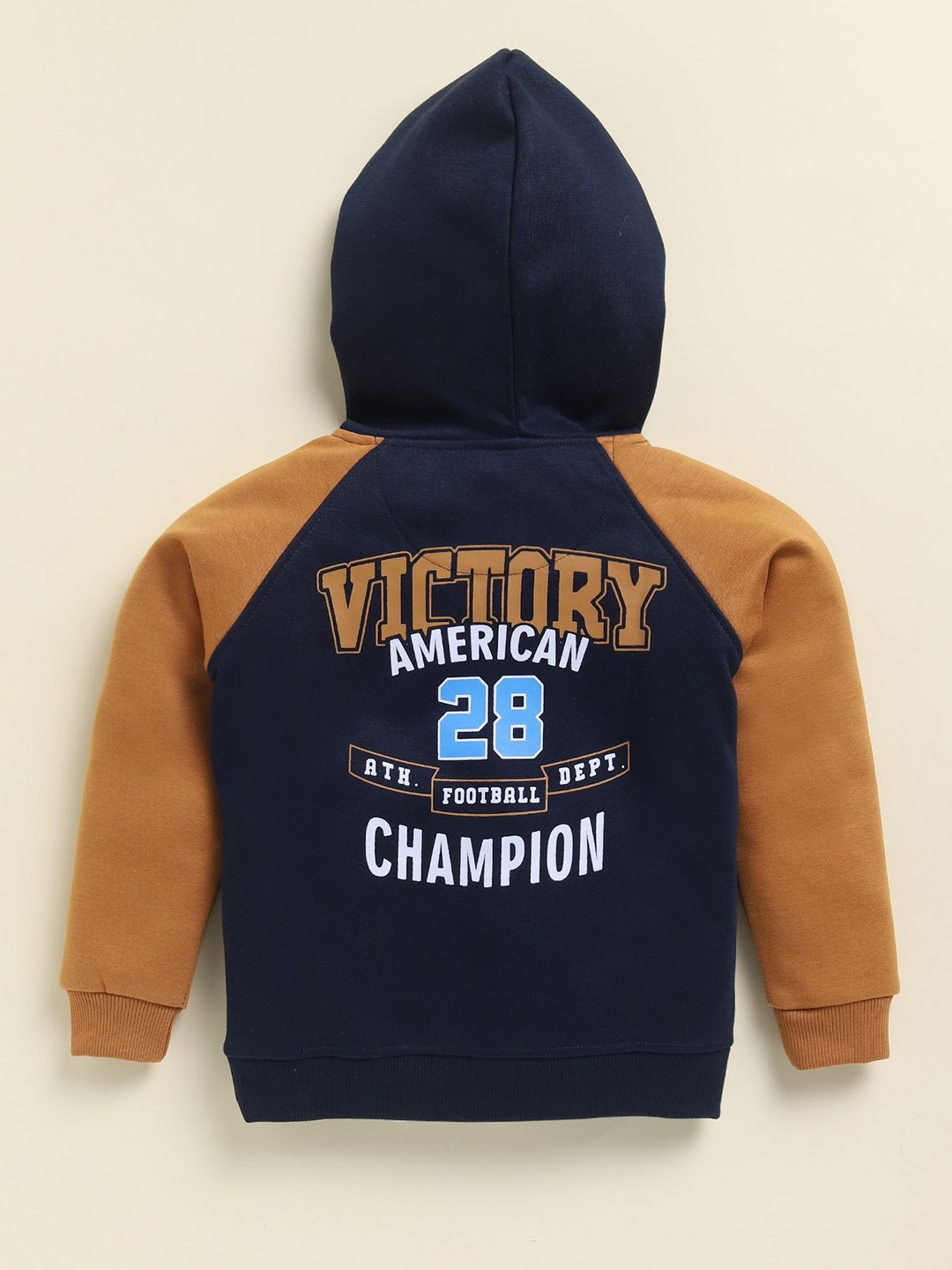 

CRAZYPENGUIN ELITE Boys Printed Hooded Sweatshirt, Navy blue