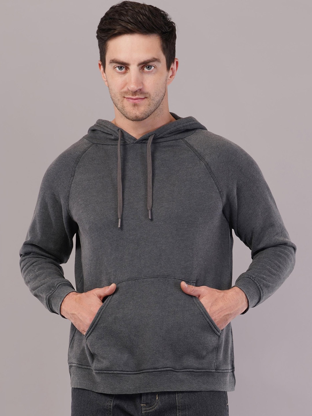 

Nimble Men Hooded Sweatshirt, Charcoal