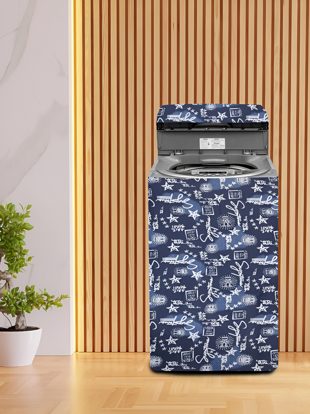 

KANUSHI INDUSTRIES Blue Top Load Fully Automatic Washing Machine Cover