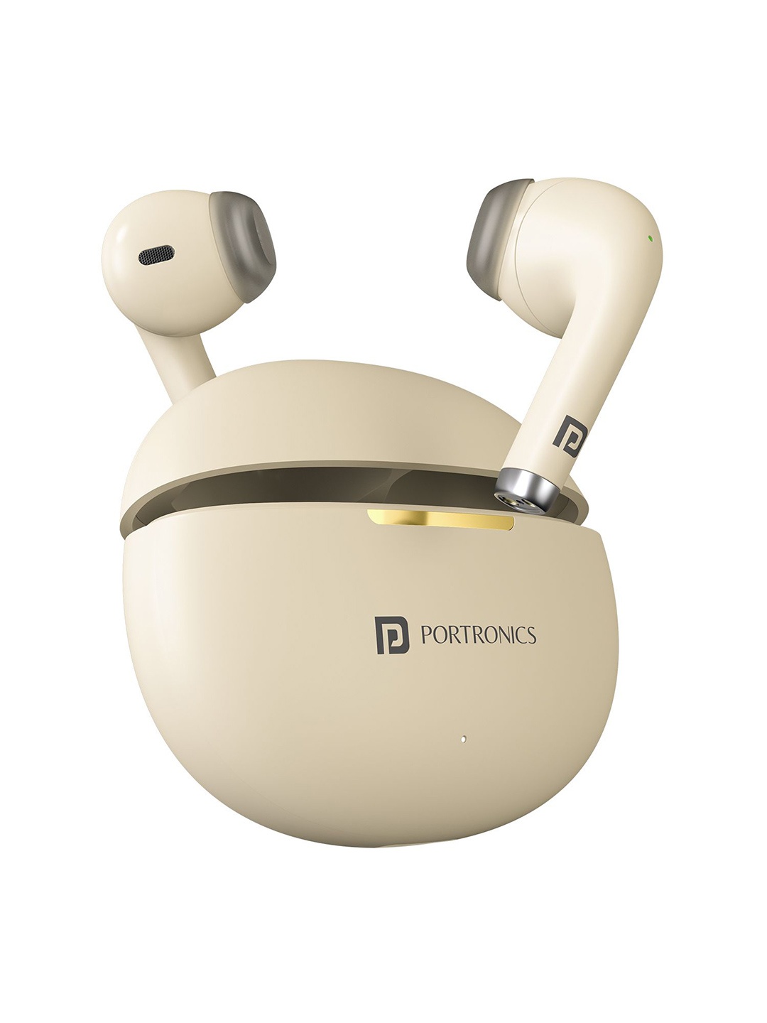 

Portronics Unisex Harmonics Twins 30 OWS Smart Wireless Earbuds, Beige