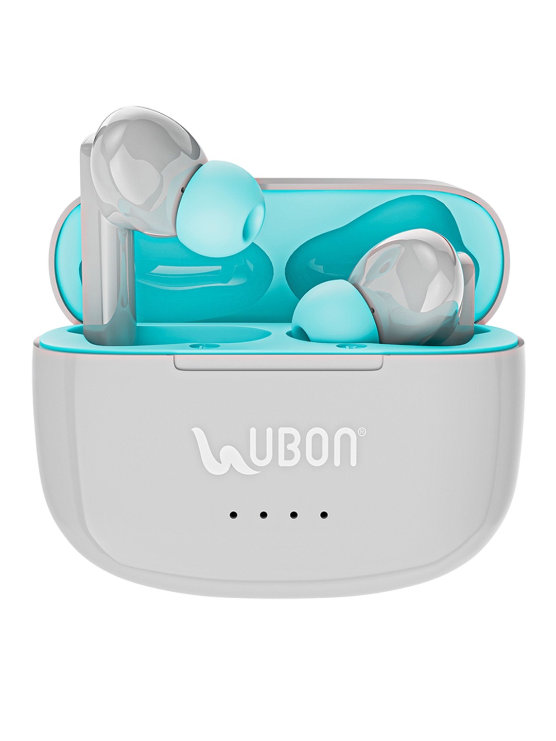 

UBON Printed J7 Ninja 6.0 Quad Mic Wireless Earbuds, Grey