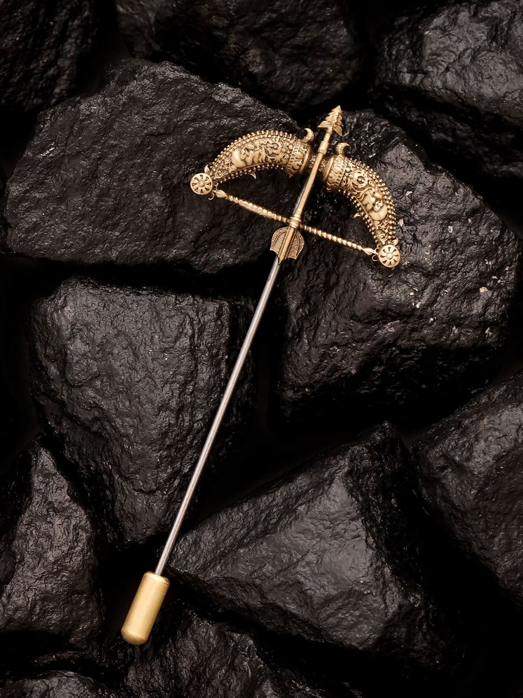 

COSA NOSTRAA Men Archers Legacy Brooch, Gold