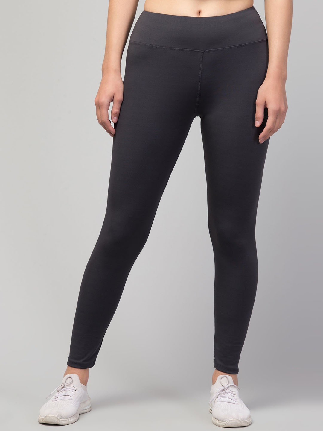 

CKARFE Women Slim-Fit High-Rise Dry-Fit Sports Tights, Black