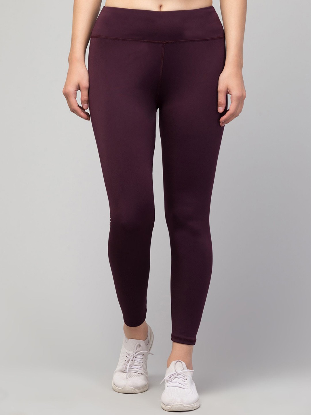 

CKARFE Women Slim-Fit High-Rise Dry-Fit Tights, Purple