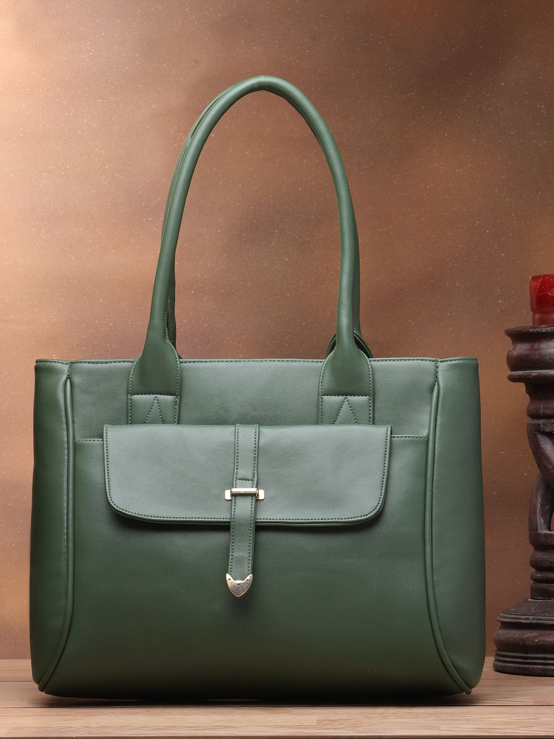 

LaFille Women Solid Structured Shoulder Bag, Green