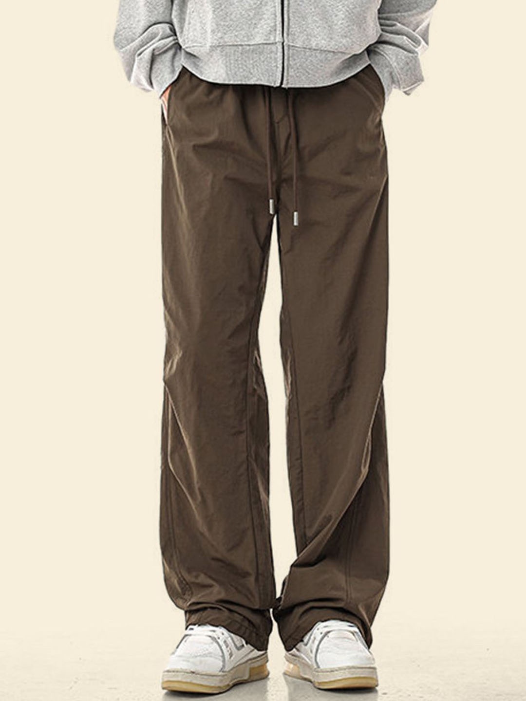 

StyleCast Men Loose Fit Trousers, Brown