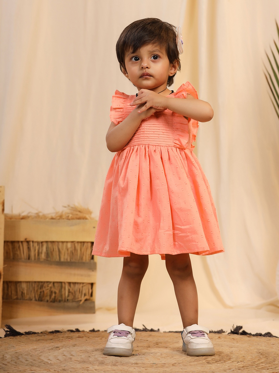 

Casa Ninos Girls Fit & Flare Dress, Orange