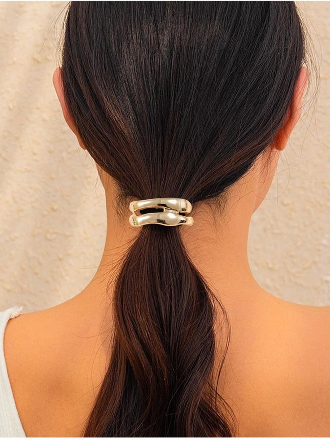 

Radhya Accessories Women Ponytail Holders, Gold