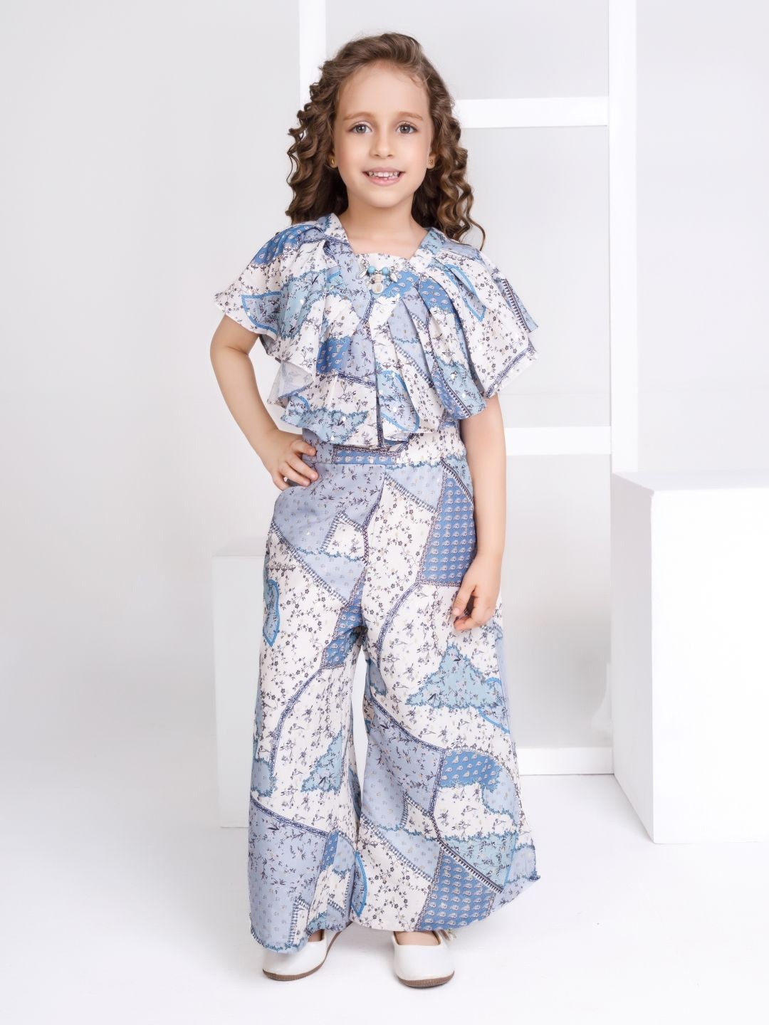 

Peppermint Girls Basic Jumpsuit, Blue