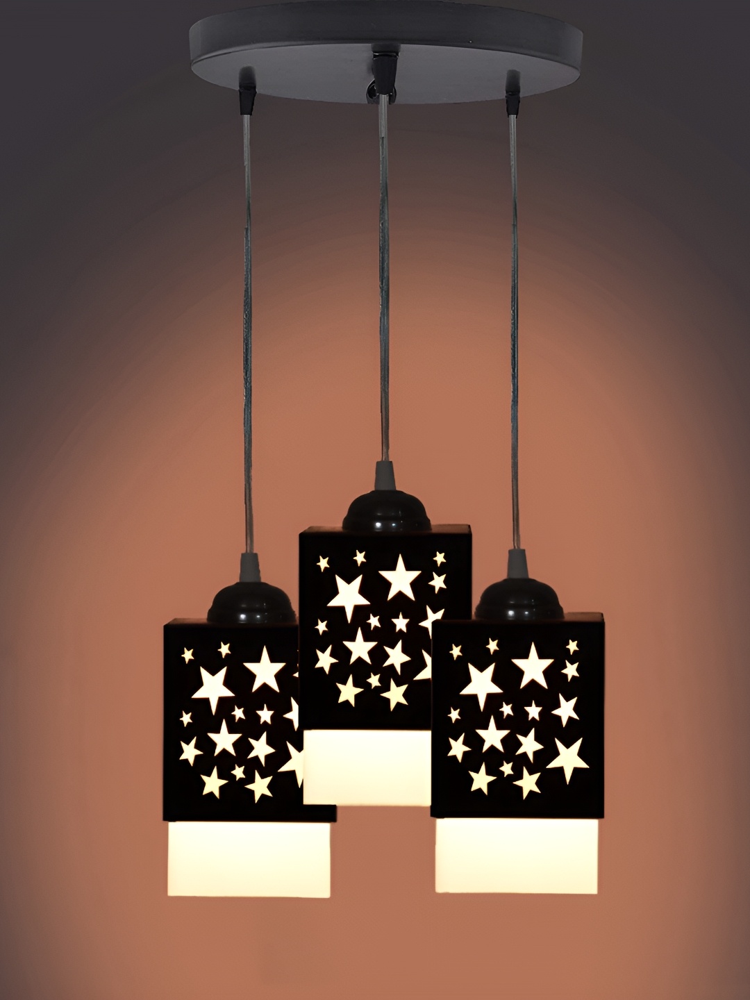 

Gojeeva Black Wood Square Shaped Wall Lamp