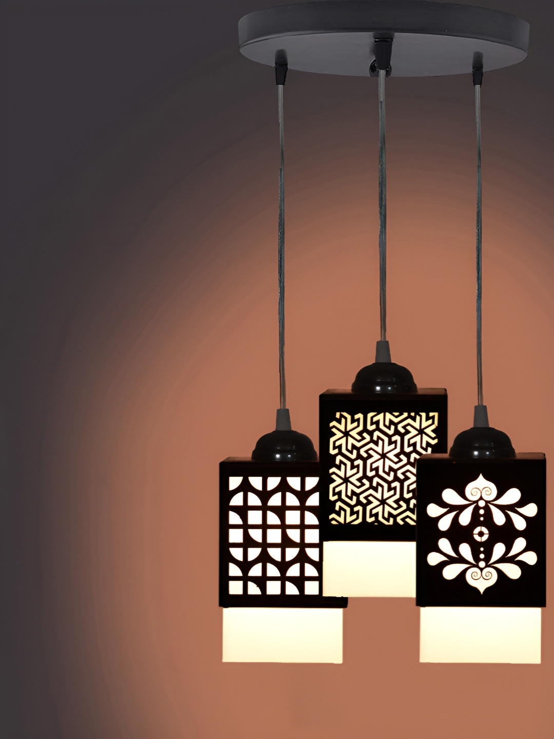 

Gojeeva Black and White Wooden Textured Square Shaped Contemporary Wall Lamp