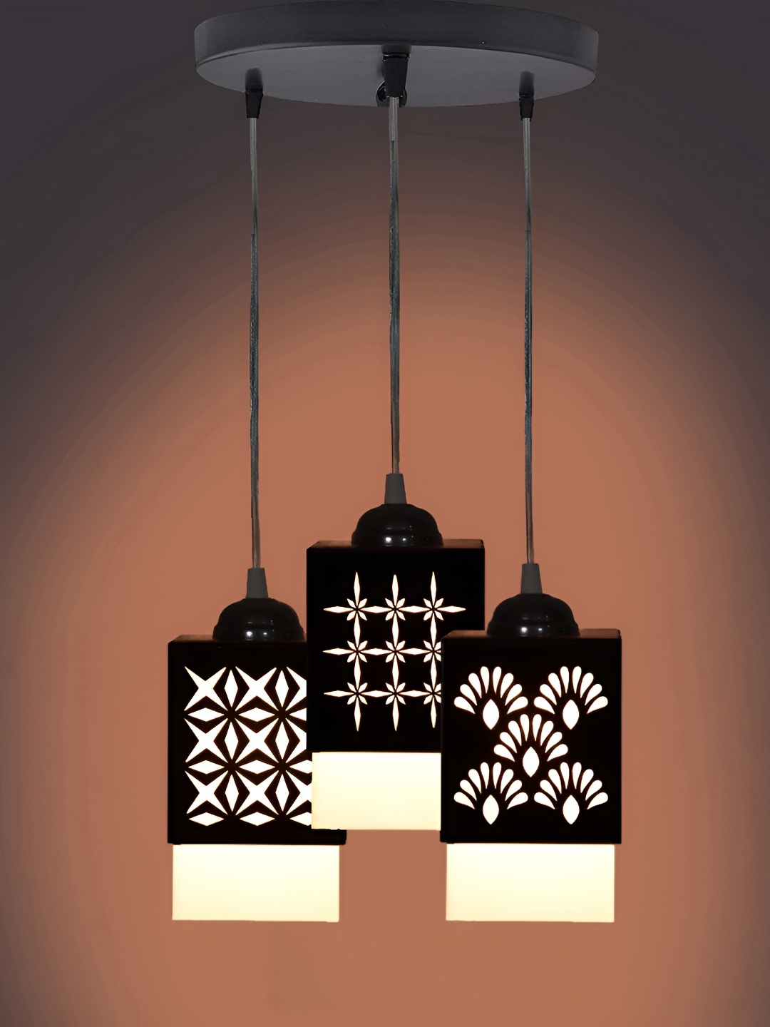 

Gojeeva Black and White Wooden Textured Square Shaped Contemporary Wall Lamp